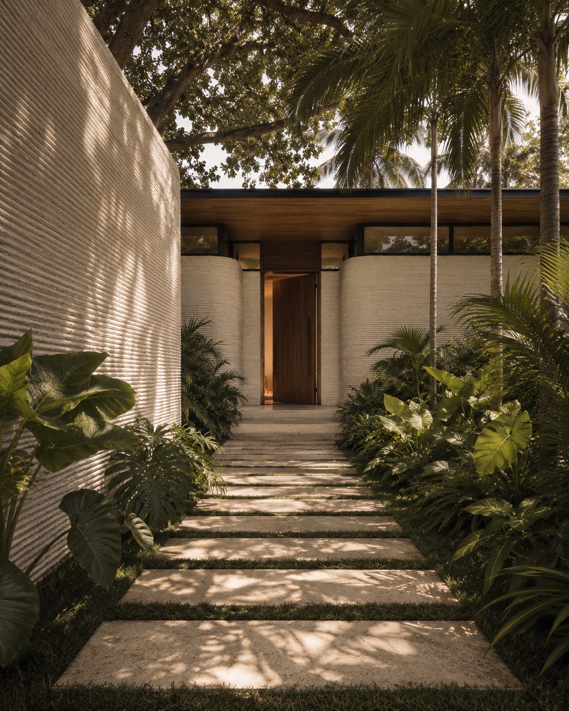 Nonstandard Build System: 3D-printed entry facade